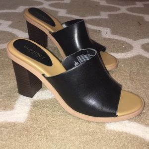 Never worn old navy mules